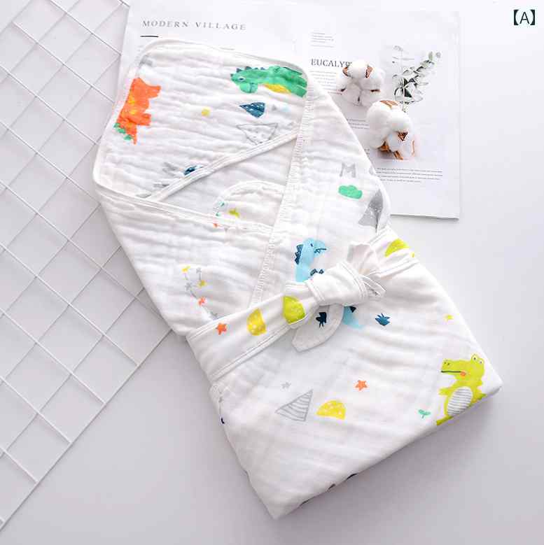 ベビーグッズ 赤ちゃん用品 乳児 新生児 おくるみ 春夏秋 かわいい 柄 薄手 日常生活 心地良い ブランケット 恐竜