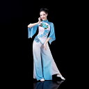 ダンス 衣装 民族舞踊 エスニック 傘 ダンス yangko 衣装 パフォーマンス 春夏 エスニック ダンス ファンダンス スクエアダンス レディース チャイナ風 エレガント 舞踊 女性向け