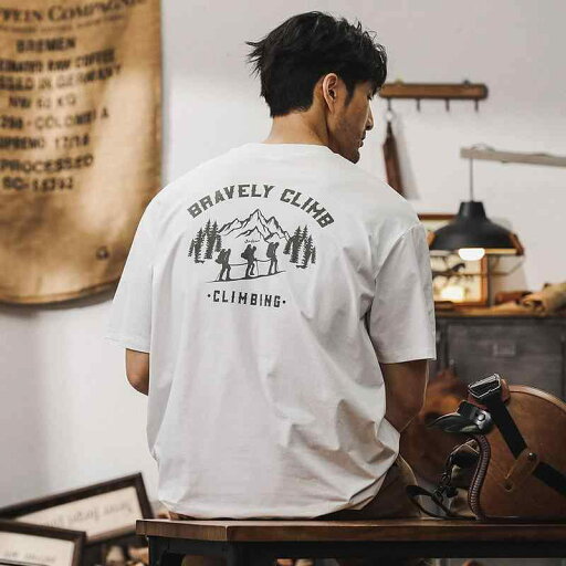 半袖 Tシャツ 夏 カジュアル メンズ おしゃれ トップス アメリカン マウンテン バックプリント 登山 山風景人物イラスト テキスト英文字 アウトドア 速乾 薄手 通気性 レジャー ゆったり ノーアイロン 半袖 Tシャツ 夏 カジュアル メンズ おしゃれ トップス アメリカン マウンテン バックプリント 登山 山風景人物イラスト テキスト英文字 アウトドア 速乾 薄手 通気性 レジャー ゆったり ノーアイロン