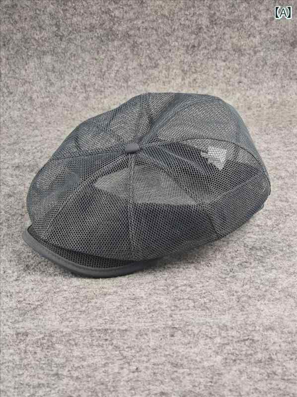 ハンチング 帽子 メンズ レディース 夏 通気性 アメリカン シンプル メッシュ ひさし キャップ 大きい..