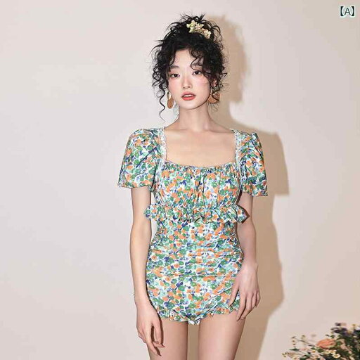 レディース 水着 女性用 ワンピース 半袖水着 リボン装飾 フリル装飾 バックレス 露出少ない 肌見せ少ない 背中開き グリーン系 ブルー系 小花柄 フローラルプリント 胸パットあり ワイヤーなし リゾート スパ ビーチ バカンス プール カジュアル レディース 水着 女性用 ワンピース 半袖水着 リボン装飾 フリル装飾 バックレス 露出少ない 肌見せ少ない 背中開き グリーン系 ブルー系 小花柄 フローラルプリント 胸パットあり ワイヤーなし リゾート スパ ビーチ バカンス プール カジュアル
