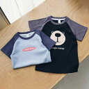 キッズ 子供用 レディース 半袖 Tシャツ 夏 ベビー 赤ちゃん用品 クマ レジャー おそろい アウトドア カジュアル トップス 親子
