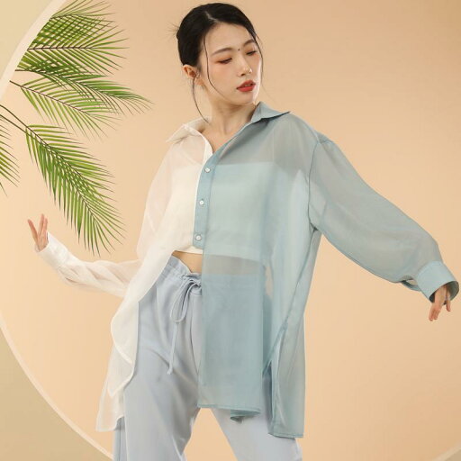 ダンスシャツ 後ろスリット入り モダンダンス パフォーマンス 服 練習服 ダブル カラーマッチング ゆったり 魅惑的 クラシックダンス 基礎 練習服 夏 ダンスシャツ 後ろスリット入り モダンダンス パフォーマンス 服 練習服 ダブル カラーマッチング ゆったり 魅惑的 クラシックダンス 基礎 練習服 夏