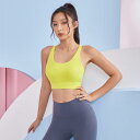 スポーツブラ レディース トップス 夏 ランニング たるみ防止 胸パッド付き フィットネスブラ トレーニング 耐衝撃 腕立て伏せ ヨガ ベスト 吸汗運動 夏 フルカップ スパンデックス Y字型ストラップ バックル後3列 サポート