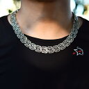 ネックレス HIPHOP ジュエリー ユニセックス 散りばめられた タンク メカ キューバ チェーン 16 mm フル 欧米風 メンズ レディース ヒップホップ...