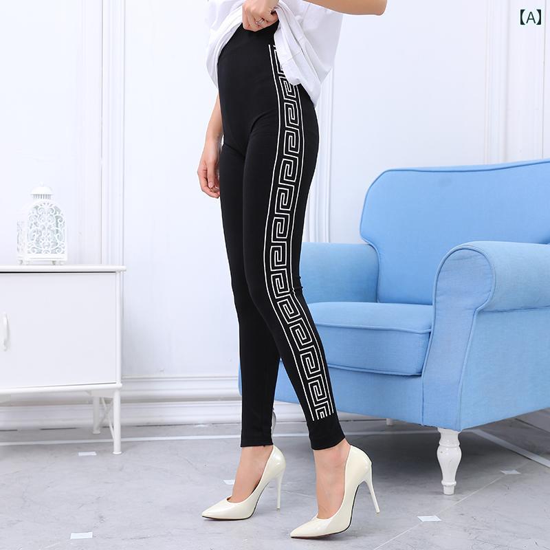 モンゴル 綿 レギンス 春夏 薄手 レディース アウターウェア 綿 ストレッチ モーダル スリム 黒 レギンス