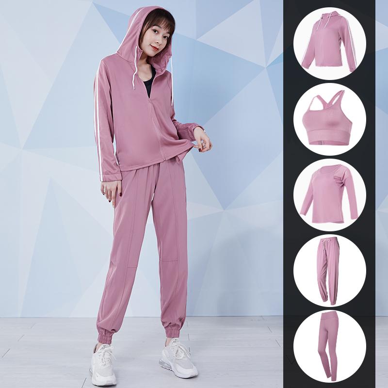 フィットネス ウェア セット アップ レディース スポーツ トレーニング ウェア ジム ファッション 秋冬 ヨガ 服 エレガント フェアリー 服 プロ ハイエンド ランニング スーツ