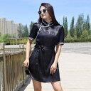モンゴル 服 レディース 夏 ミドル丈 半袖 ドレス バックル 付き スカート 半袖 エスニック ローブ