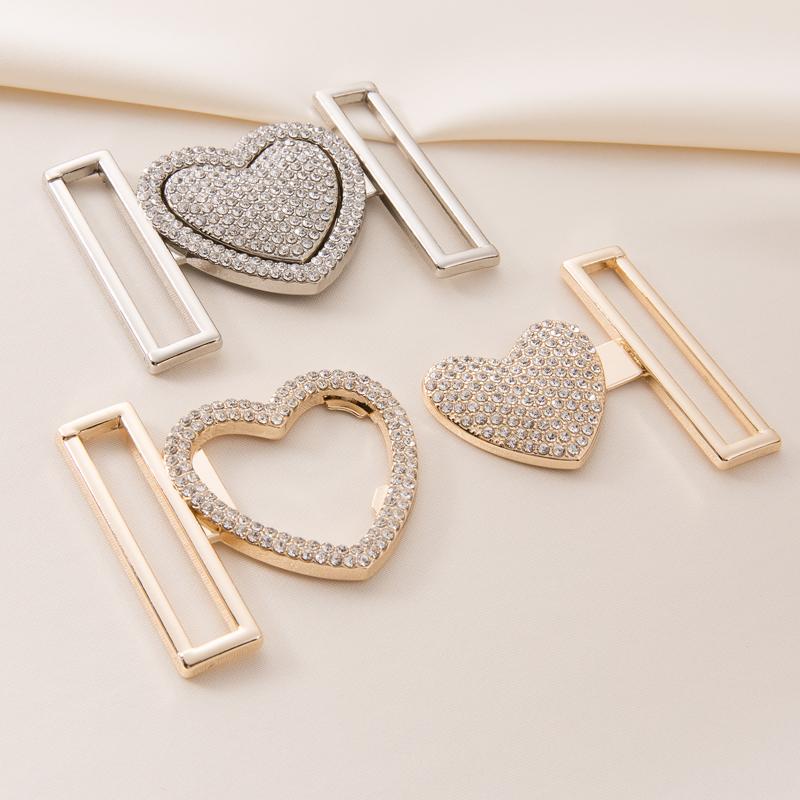 コート ベルト バックル レディース トレンチ ジャケット ウインドブレーカー 秋冬 金属 調整 飾り 内径20~40mm 多用途 おしゃれ ハート ラインストーン キラキラ ゴールド シルバー