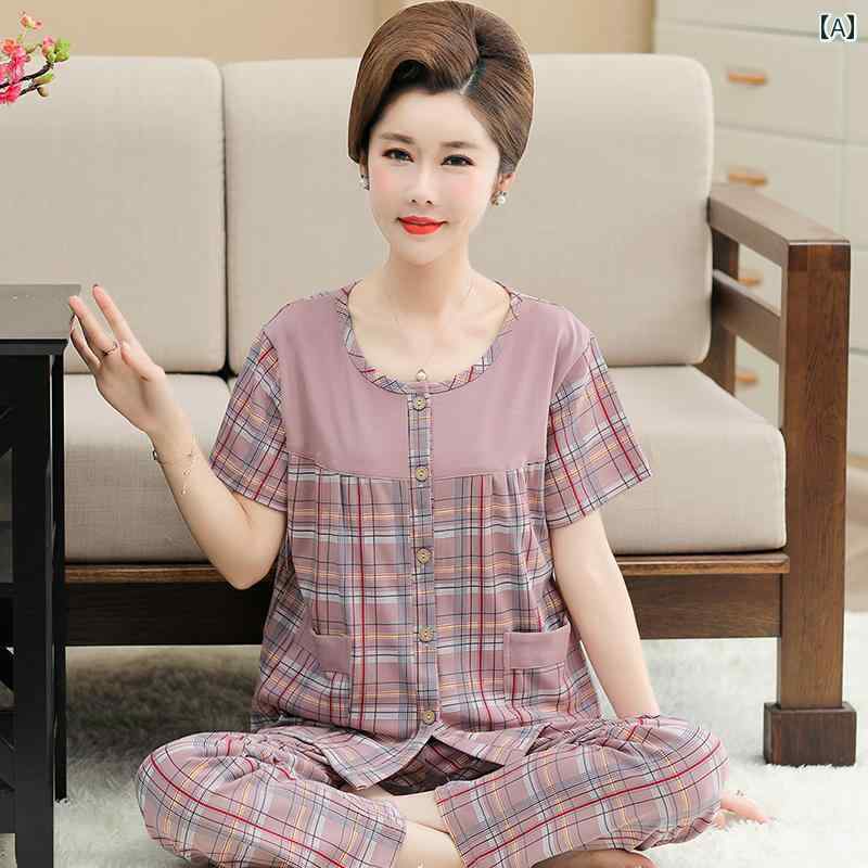 楽天way-ugoルームウェア 部屋着 レディース 半袖 婦人 ミセス 高齢者 夏 パジャマ ズボン 綿 カーディガン 薄手 大きめ サイズ ホーム 服