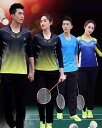 スポーツ トレーニング ユニフォーム メンズ レディース 長袖 バドミントン スーツ 秋冬 スポーツウェア 速乾 テニス 卓球 ジャージ セットアップ