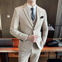 メンズ スーツ セット ジャケット ブレザー スリーピース ズボン パンツ ロング シャツ ベスト スリム 男性 パフォーマンス ステージ パーティー 司会 歌...
