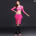 ベリーダンス 衣装 ドレス ワンピース 練習着 レディース 社交ダンス ラテン 初心者 セクシー レッド ホワイト ブルー