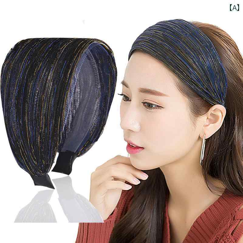 レディース ヘア アクセサリー オールシーズン ヘア バンド 幅広 韓国 シンプル 女性 カチューシャ カジュアル
