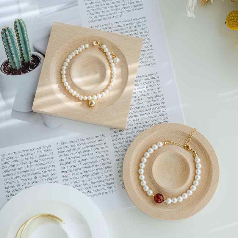 アクセサリートレイ ブレスレット ディスプレイ ジュエリー 文具 店舗 写真撮影 小道具 木製 ブナ材 シンプル ナチュラル おしゃれ 丸型 角型 セット