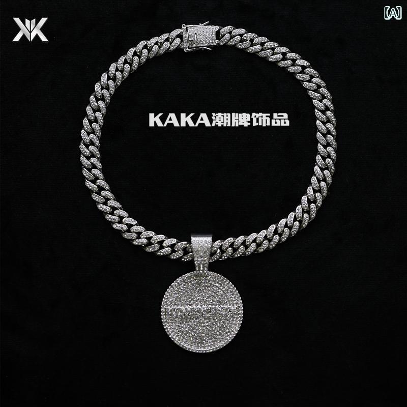 ネックレス メンズ アクセサリー レディース 極太 ヒップホップ 大きい キューバ ズ チェーン ペンダント セット シルバー ゴールド