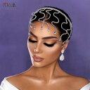 ウェディング ヘッドドレス ヘアアクセサリー 結婚式 花嫁 シンプル 波形 ストーン シルバー ゴールド エスニック おしゃれ 撮影 衣装 パーフォーマンス ス...
