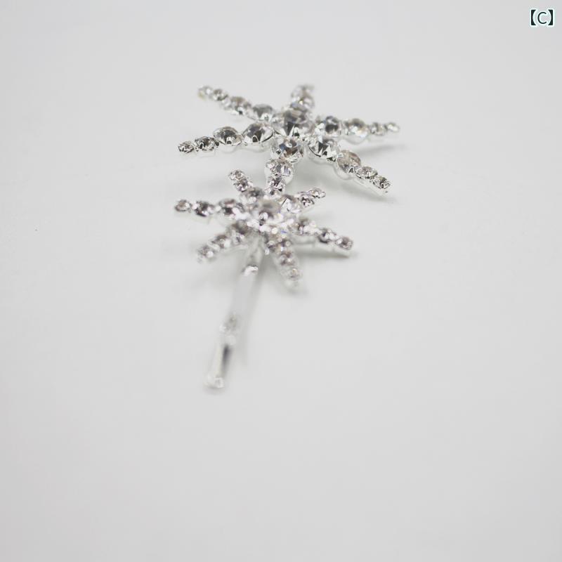 レディース ヘアアクセサリー ピン 髪飾り 韓国 かわいい きれい 華やか 高級感 上品 デート レジャー パーティー 結婚式 セレモニー フォーマル イベント 誕生日 撮影 ステージ 衣装 パフォーマンス 映え