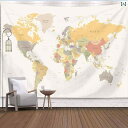 タペストリー 世界地図 壁 装飾 背景 壁紙 布 モチーフ 柄 芸術的 写真 撮影 吊り布 おしゃれ インテリア レイアウト