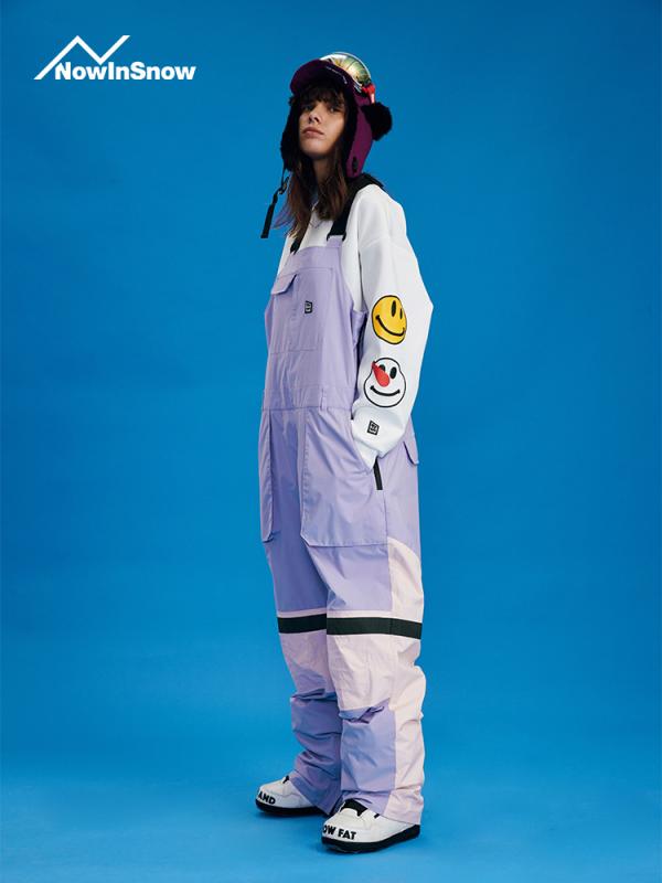 スノボー ファッション ウィンター用品 スポーツウェア スノーボード ワンピース スキー スーツ メンズ レディース 通気性 パンツ サスペンダー ズボン オー...
