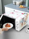 電子レンジ カバー ダストカバー ほこりよけ オーブン クロス 防塵 油汚れ 防水 北欧 透明 PVC 破れにくい いちご くま うさぎ セット かわいい マル...