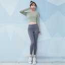 フィットネス ウェア セット レディース ヨガ ピラティス トレーニング ぴったりフィット ジム 筋トレ ストレッチ ランニング 速乾 スポーツウェア ロング ...