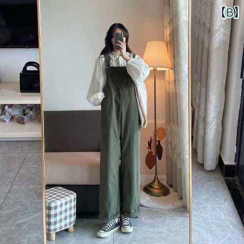 オーバーオール サロペット パンツ つなぎ レディース カジュアル 大きいサイズ 春秋 春夏 ゆったり