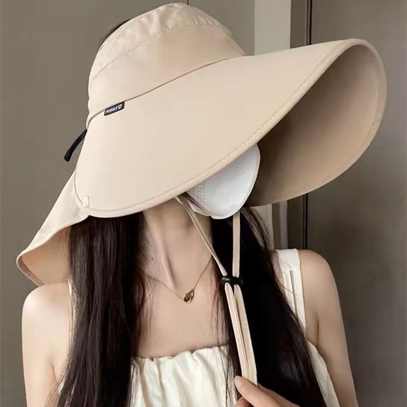 サンバイザー ガーデニング レディース アウトドア ゴルフ 折りたたみ 日除け 帽子 ジャンボ つば広 サンハット 女性用 夏 日焼け対策 顔首 UV保護 サンハット