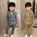 子供服 キッズ 男の子 スーツ セット おしゃれ イギリス 秋冬 ドレス ピアノ パフォーマンス コットン 韓国 イベント セレモニー ブリティッシュ