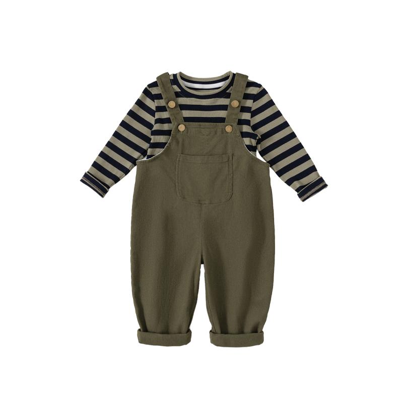 キッズファッション トップス シャツ ツーピース セット ロング パンツ ズボン オーバーオール 長袖 かわいい カジュアル 普段着 子供服 春