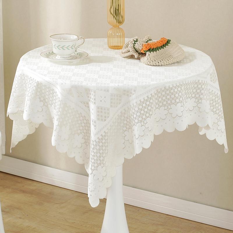 コーヒーテーブルクロス 長方形 モダン リビング ダイニング 家庭用 正方形 カバー レトロ 大きいサイズ 花柄 レース 刺繡 シンプル 上品
