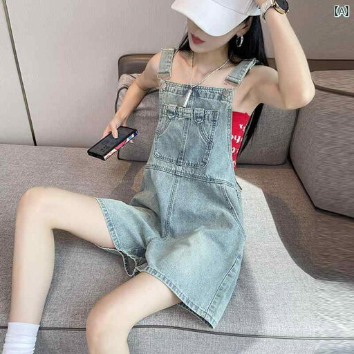 サロペット ショート丈 パンツ レディース オーバーオール つなぎ デニム ショーツ 夏 サスペンダー ワイドレッグ ワンピース 水色 サロペット ショート丈 パンツ レディース オーバーオール つなぎ デニム ショーツ 夏 サスペンダー ワイドレッグ ワンピース 水色