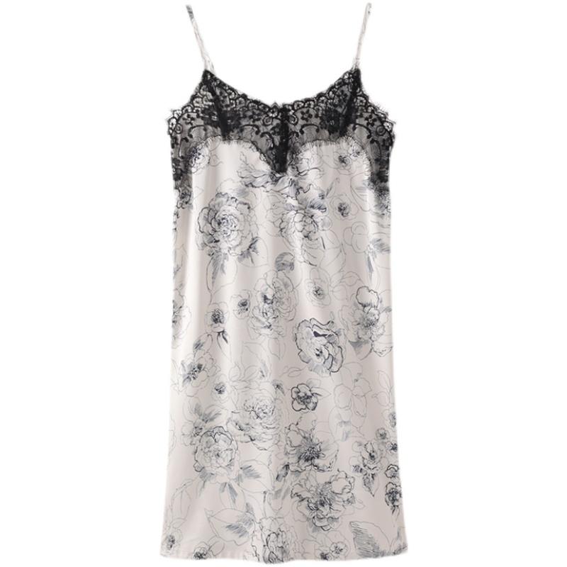 パジャマ ルームウェア ワンピース ナイトウェア スリング 寝間着 レディース 夏 冷感 薄手 魅惑的 魅..