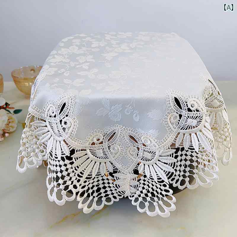 炊飯器 ほこり よ け カバー ユニバーサル 汎用 ダスト 防塵 汚れ 傷 防止 生地 レース 刺繍 布 オーブ..