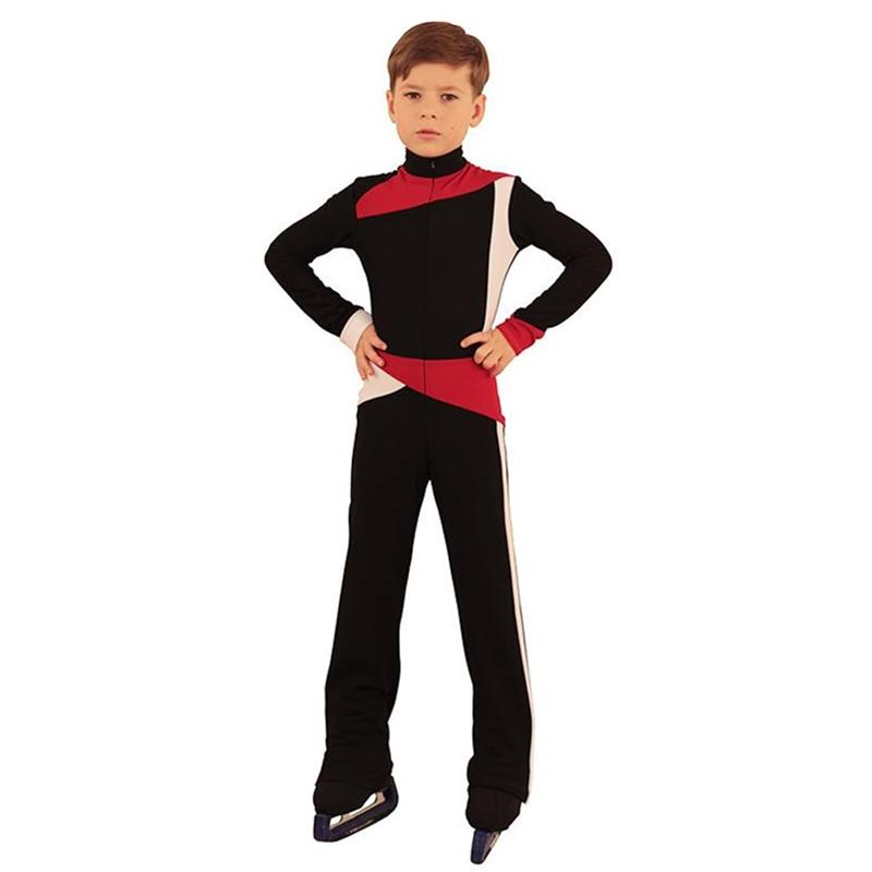 フィギュア スケート ウィンター アイス スポーツ 子供用 トレーニング 服 パフォーマンス 衣装 男の子用 スーツ ベルベット