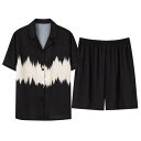 パジャマ ルームウェア セット ナイトウェア カップル レディース 夏 冷感 半袖 ショーツ 薄部 ホーム 服 メンズ 大きいサイズ