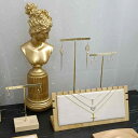 アクセサリー ディスプレイ トレイ スタンド 木製 おしゃれ 収納 置き場 吊り下げ ブナ材 レジン メッキ 起毛 ネックレス イヤリング ピアス 指輪 小物 ...