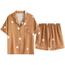 パジャマ ルームウェア セット ナイトウェア 新 レディース 夏 冷感 半袖 ショーツ ホーム 服 薄部