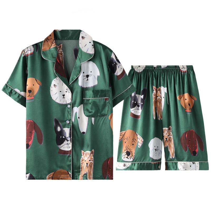 パジャマ ルームウェア セット ナイトウェア レディース 夏 冷感 半袖 ショーツ レディース ホーム 薄手