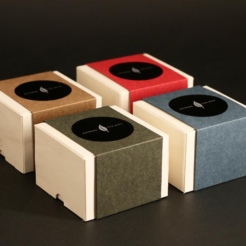 茶筒 木製 おしゃれ 茶缶 キャニスター お茶入れ 紅茶 コーヒー豆 保存容器 ポプラ 折りたたみ ボックス優しい シンプル レトロ 包装 レッド ブラウン