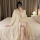 ガウン レディース 秋冬 もこもこ シンプル あったか ポケット ロング バスローブ 厚手 快適 セクシー 大人 無地 大きいサイズ ゆったり 長袖 旅行 紫