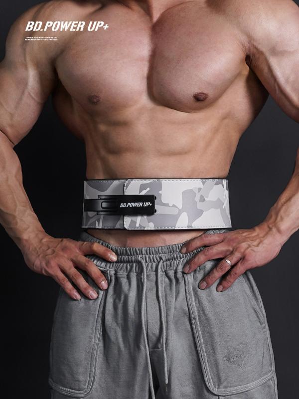 筋トレ ベルト 迷彩 牛革 フィットネス ベルト スクワット デッドリフト 重量挙げ 腰 保護 ウェイト スポーツ 保護具