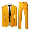 メンズ スーツ セット ジャケット ブレザー ツーピース ズボン パンツ ロング スリム フィット 特大 男性 パーティー ステージ パフォーマンス 司会 歌手...