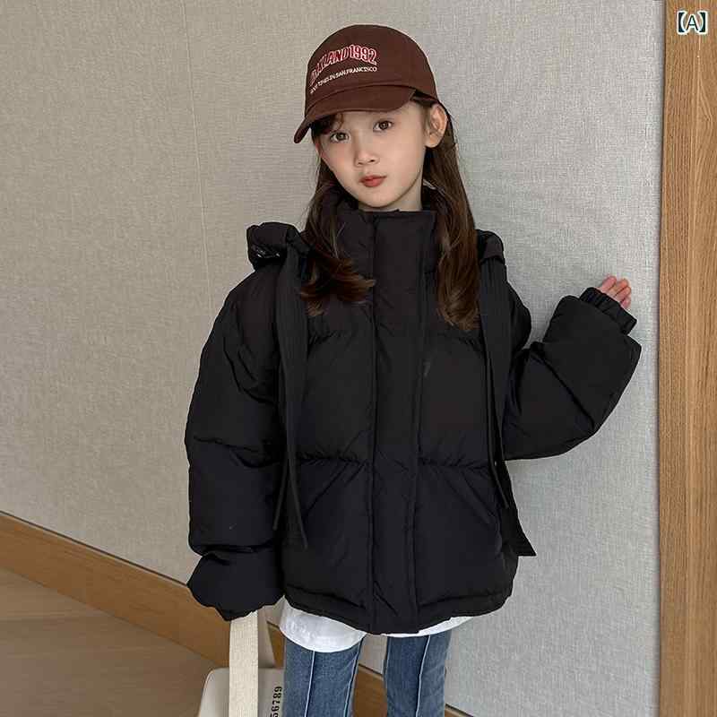 韓国 子供 ダウン ジャケット 新 カジュアル ホワイトダックダウン 子供服 女の子 パンコート 冬 コート キッズファッション トップス 厚手 ゆったり 暖かい