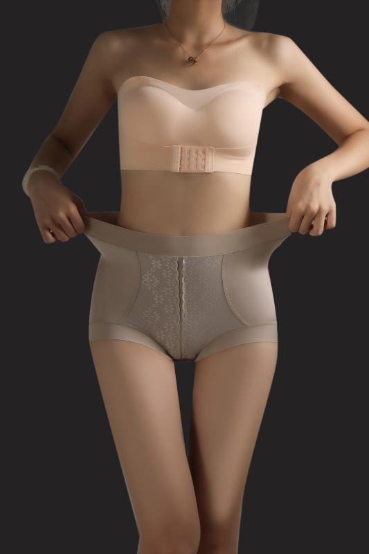 補正下着 フェイクヒップショーツ 美ヒップ レディース フェイクヒップショーツ 美尻 レディース 女性用 ハイウエスト コントロール 下着 大きいサイズ コントロール サテン シェイプ シームレス ウエストシェイプ セクシー(4)