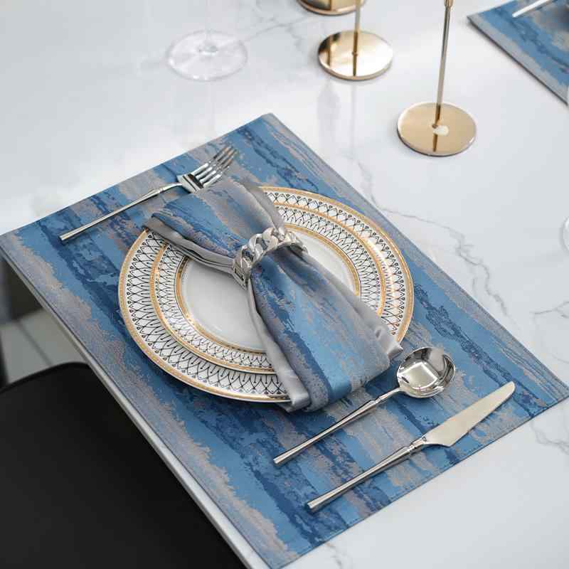 テーブルナプキン ナフキン リング ジャガード ポリエステル 綿 布 正方形 おしゃれ 北欧 敷布 ランチョンマット キッチンクロス プレースマット 食卓 おもてなし コーディネート 装飾 パーティー ホテル レストラン カフェ モダン 白 青 黒