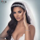 ウェディング ヘッドドレス ヘアアクセサリー 結婚式 レディース ラインストーン シンプル 撮影 衣装 写真 シルバー エレガント ティアラ ワイド おしゃれ