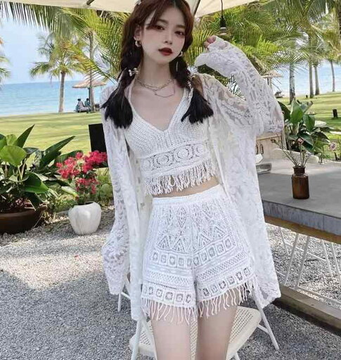 水着 レディース 夏 プール 海水浴 ビーチ レジャー ベージュ Vネック ショートパンツ ブリーフ 魅惑的 ハイエンド 水着 レディース 夏 プール 海水浴 ビーチ レジャー ベージュ Vネック ショートパンツ ブリーフ 魅惑的 ハイエンド