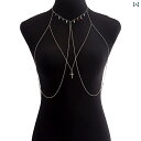 ボディースーツ セクシー ビキニ ベリーダンス レディース チェーンボディアクセサリー おしゃれ かわいい 上品 煌びやか フェス レジャー ビーチ パーティー ステージ パフォーマンス コスチューム ダンス 衣装 仕事 クラブ 夜 映え