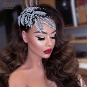 ウェディング ヘッドドレス 花 ヘアコーム 可愛い 痛くない キラキラ 華やか ビジュー ラインストーン ボタニカル ブライダル 髪飾り 披露宴 シルバー